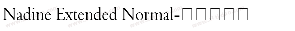 Nadine Extended Normal字体转换